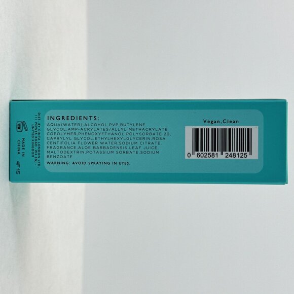 CintaLondon Aqua Forte Super-Hold Setting Spray 80ml Vegan Makeup Finishing Mist - Picture 4 of 6